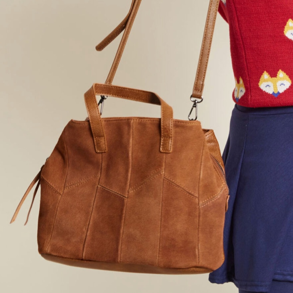NWOT Anti Kraft brown suede bag from ModCloth